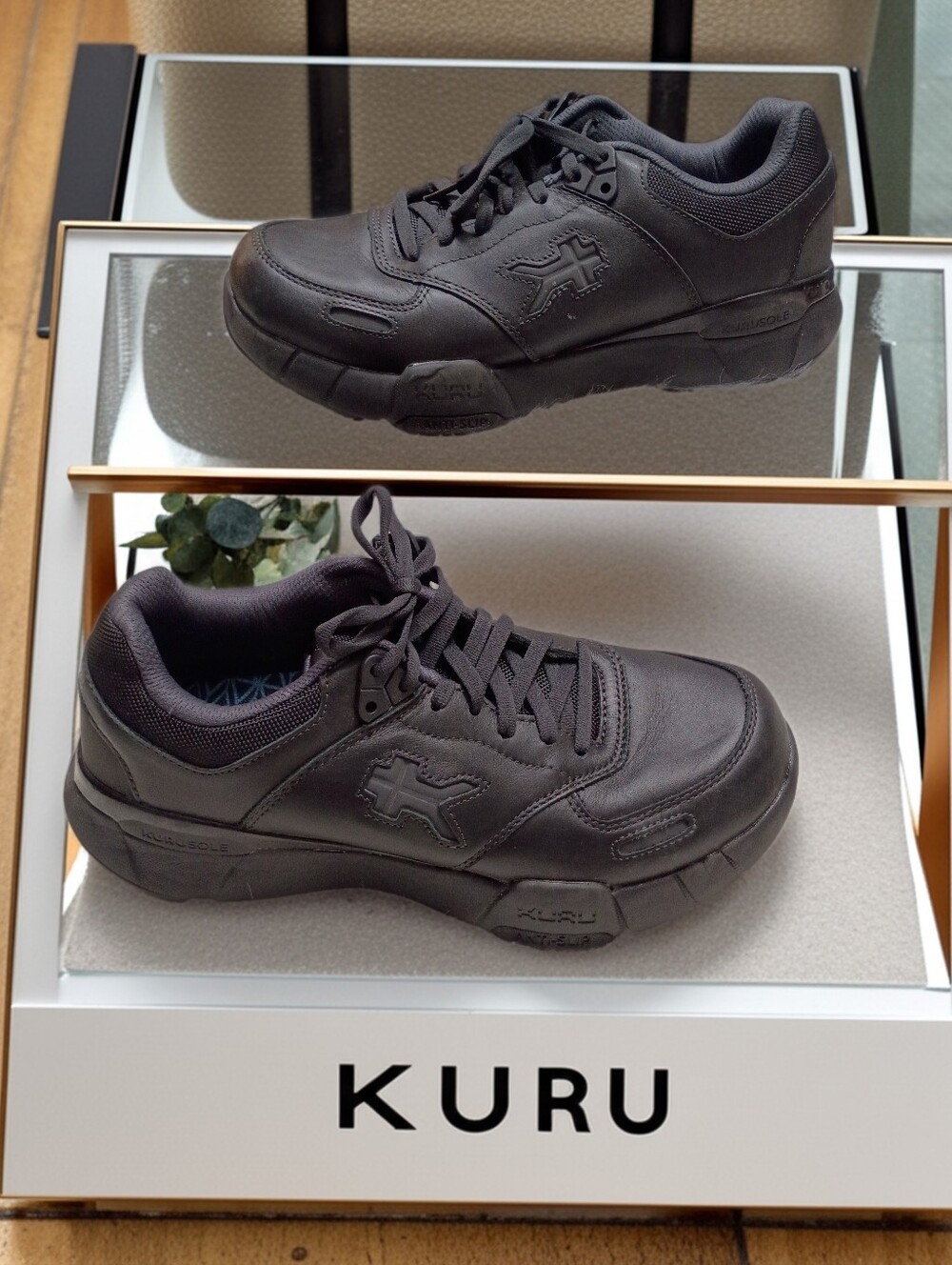 Kuru Kinetic 2 Black Anti-Slip Stability Arch Support Women's Work Shoes 11W